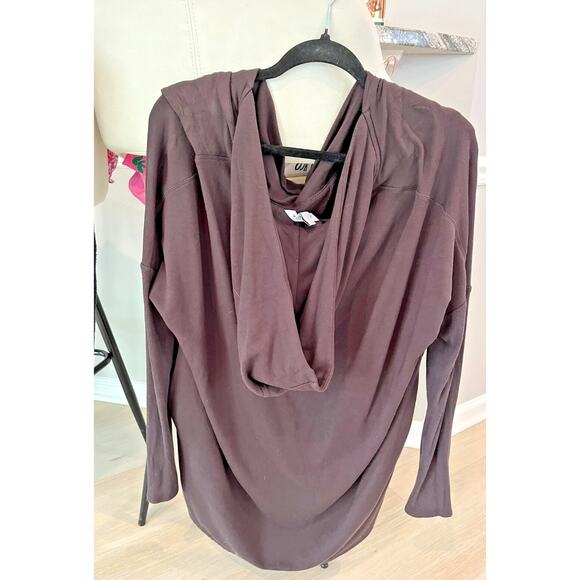 Athleta Purana Wrap Sweatshirt, Brown Size M - Picture 2 of 2